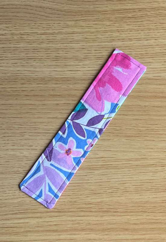 Periwinkle and Floral Bookmark