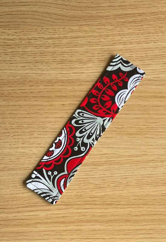 Red, Black, and White Bookmark