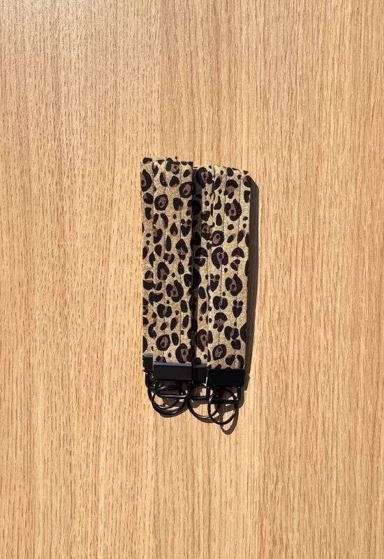 Cheetah Print Wristlet Keychain