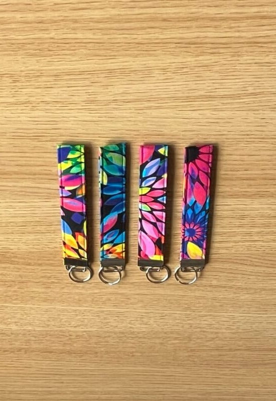 Kaleidoscope Dream wristlet keychain