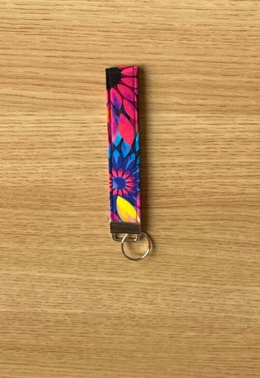 Kaleidoscope Dream wristlet keychain