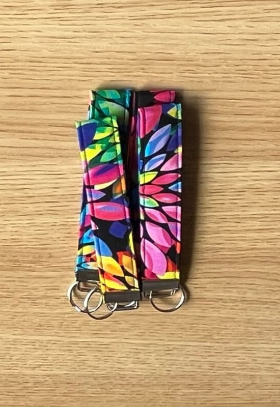 Kaleidoscope Dream wristlet keychain