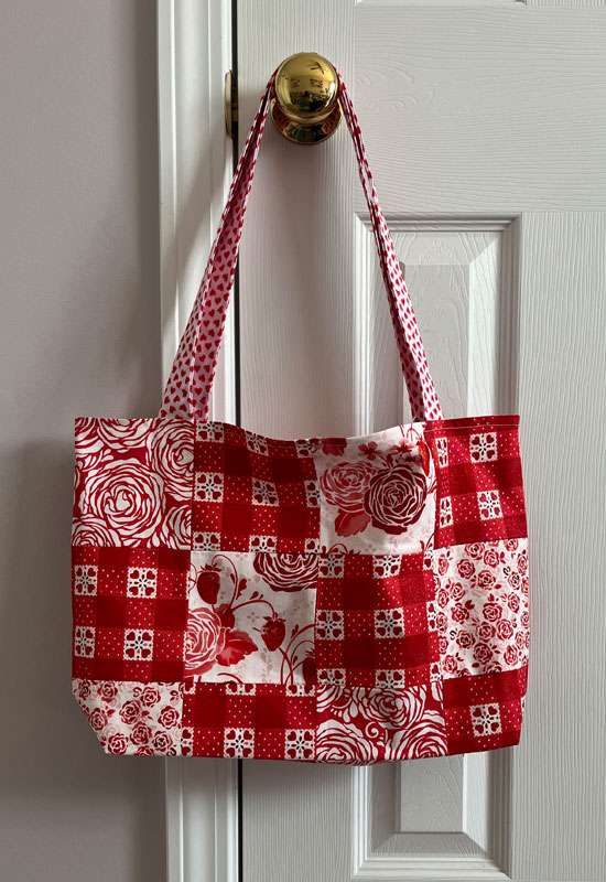 Strawberry Picnic Patchwork Tote