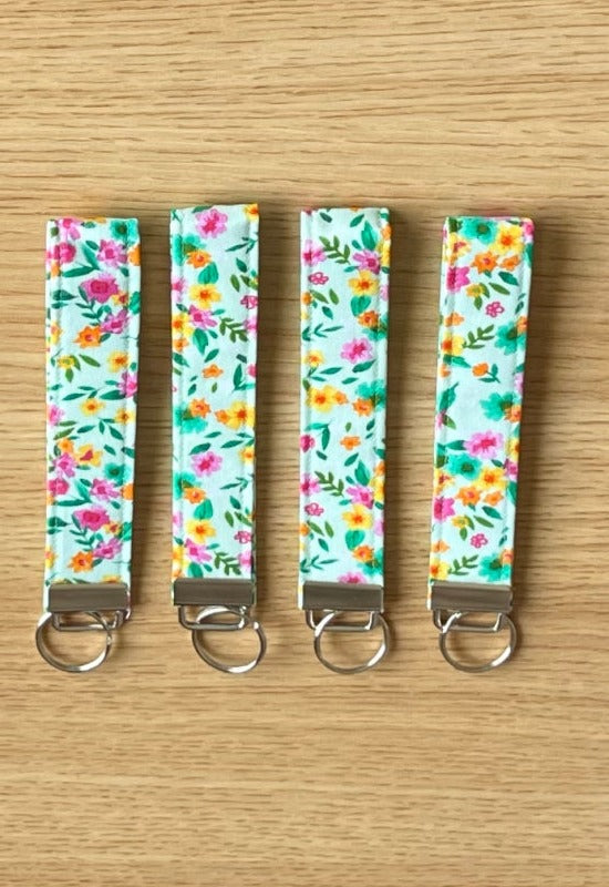 Spring Dreamscape wristlet keychain