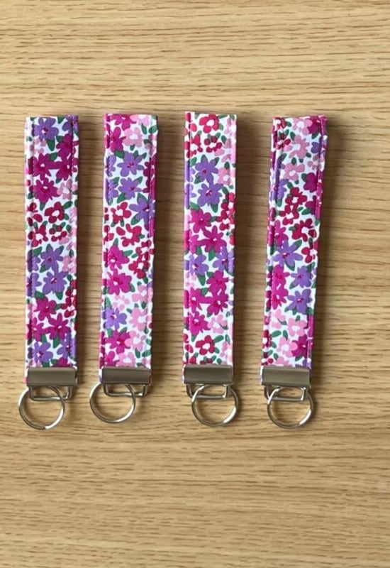 Spring in Bloom wristlet keychain