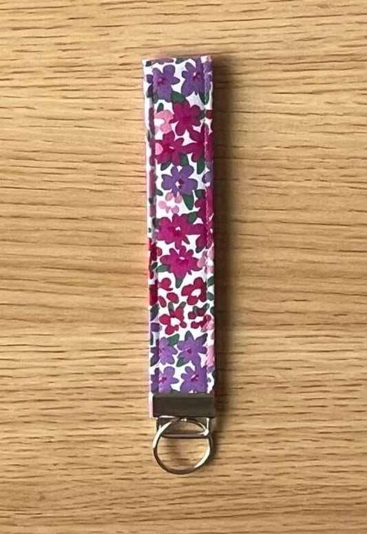 Spring in Bloom wristlet keychain