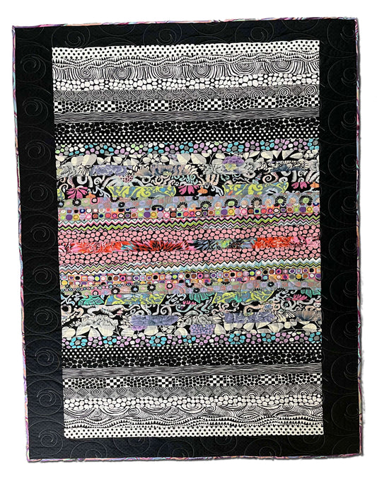 Black, White, and Multicolor Quilt