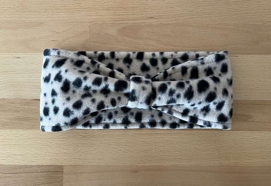 Cheetah Print Fleece Ear Warmer Headband