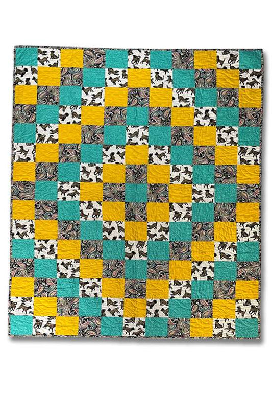Paisley Cats & Dogs Around the World Quilt
