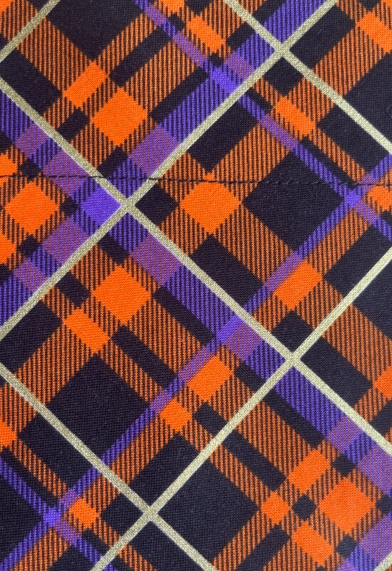 Halloween Plaid Dog Bandana