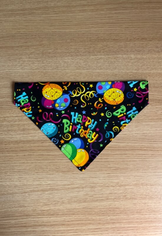 'Happy Birthday' Dog Bandana