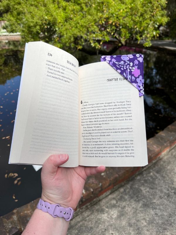 Violet Meadow Corner Bookmark