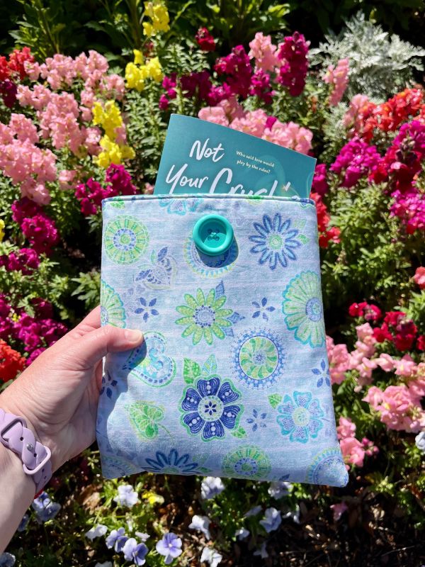 Turquoise Garden Breeze Book Sleeve