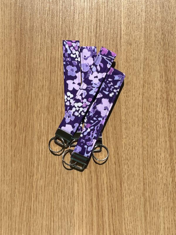 Violet Meadow Wristlet Keychain