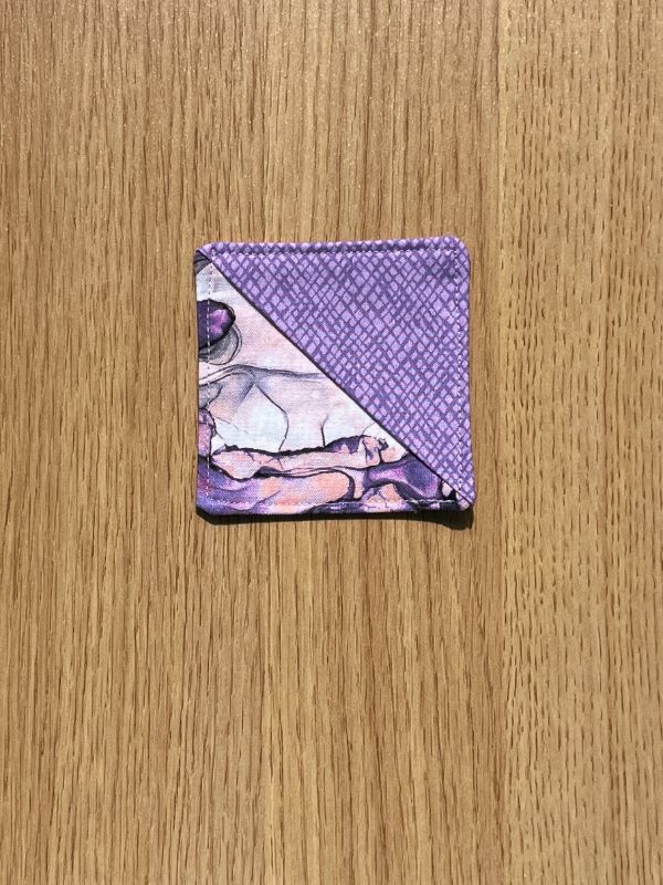 Purple Crosshatch Corner Bookmark