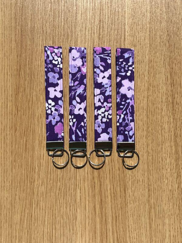 Violet Meadow Wristlet Keychain