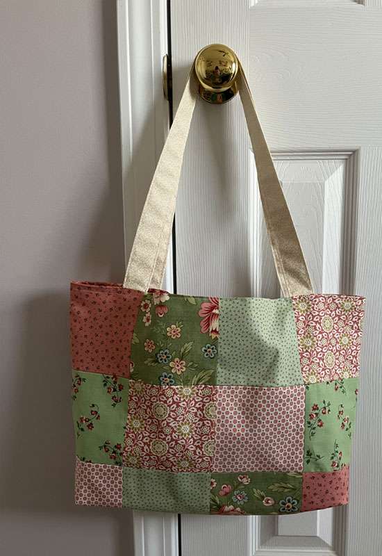 Pink & Mint Patchwork Tote