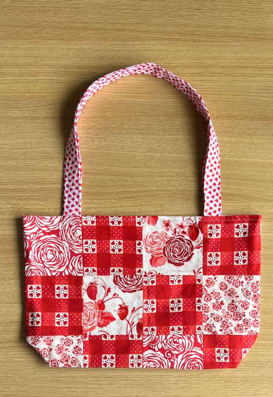 Strawberry Picnic Patchwork Tote