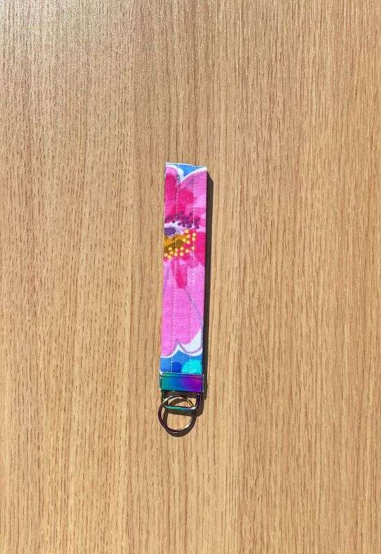 Wanderflower wristlet keychain