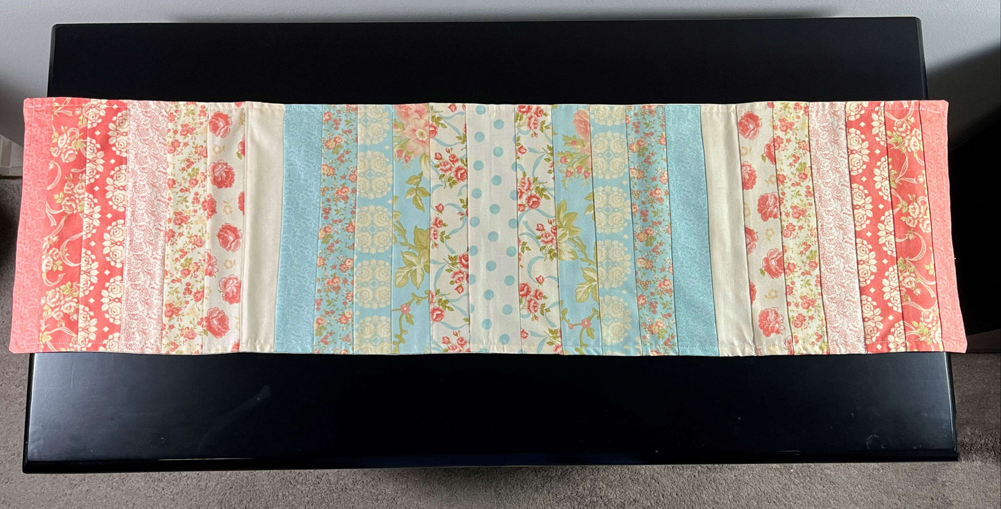 Pastel Country Colors Table Runner