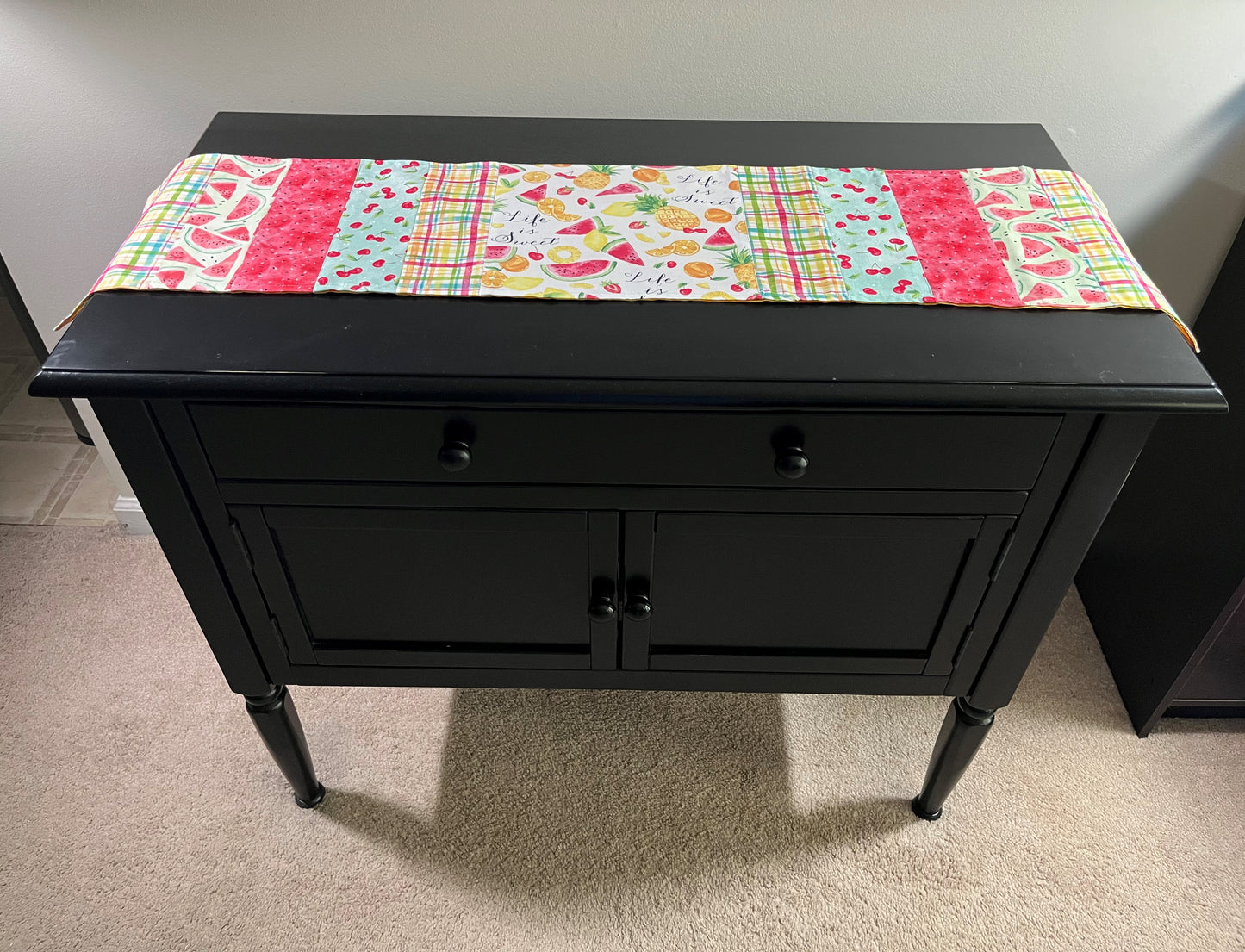 Watermelon & Mixed Fruit Table Runner