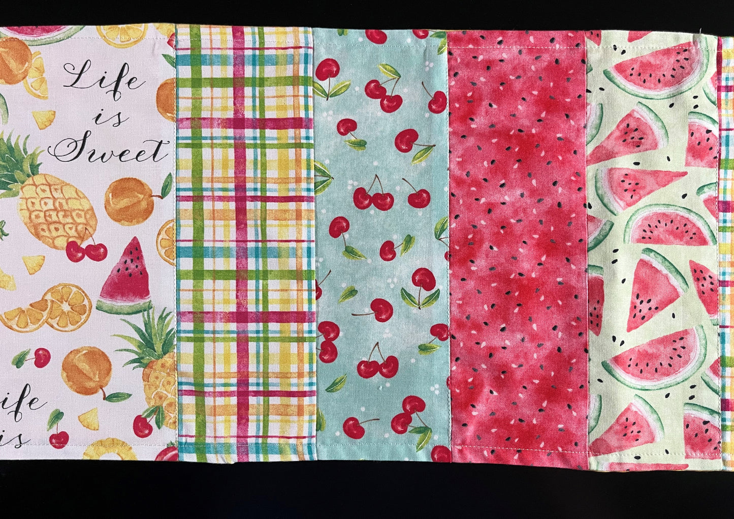 Watermelon & Mixed Fruit Table Runner