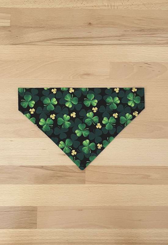 Green Clovers Dog Bandana