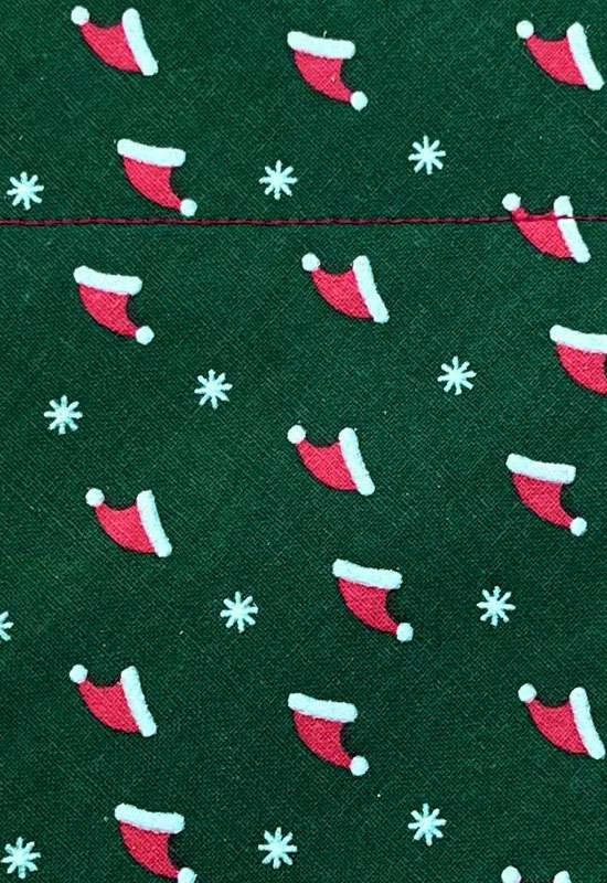 Santa Hats Dark Green Dog Bandana