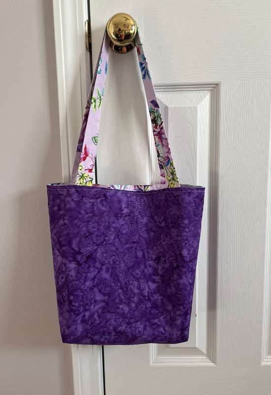 Lavender Floral Busy Bag Tote