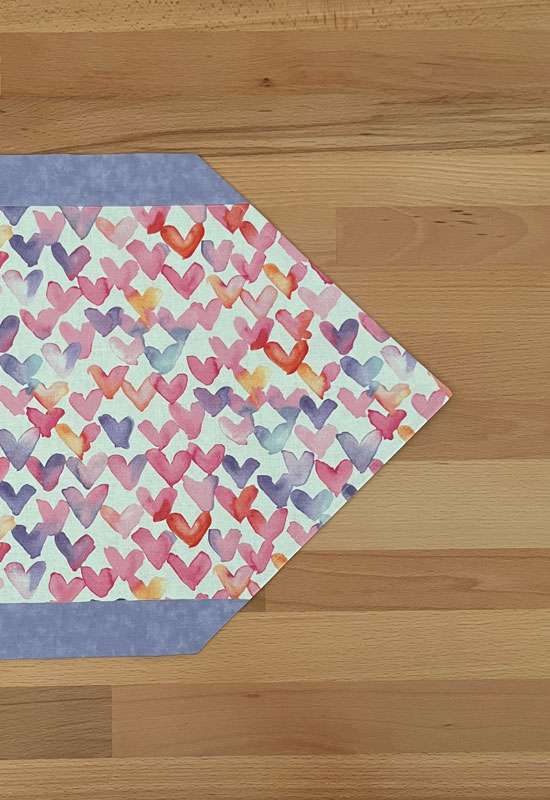 Watercolor Hearts Table Runner