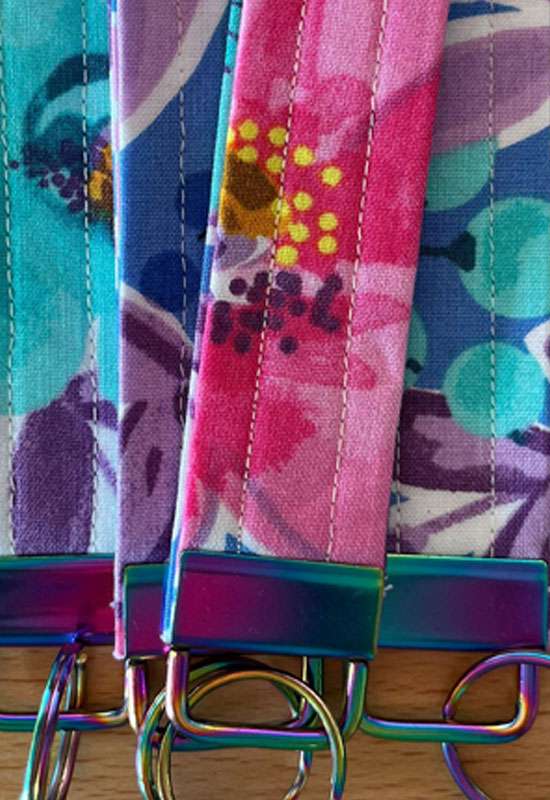 Wanderflower wristlet keychain