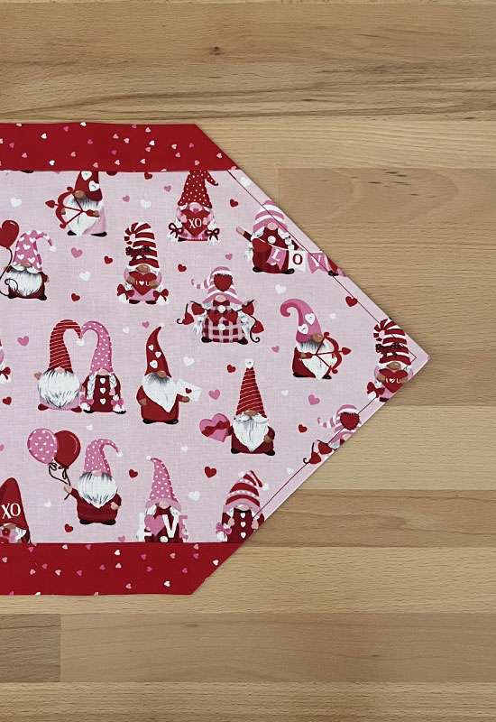 Valentine Gnomes Table Runner